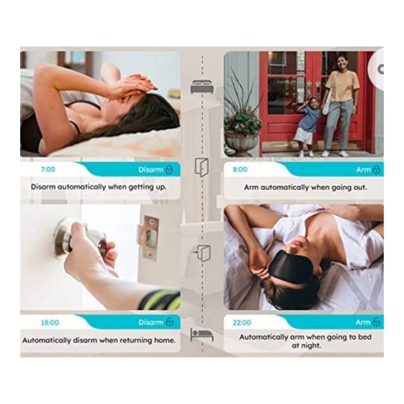 Grsico Home Security Alarm System Wifi Wireless 9 Piece Kit - Picture 4 of 4